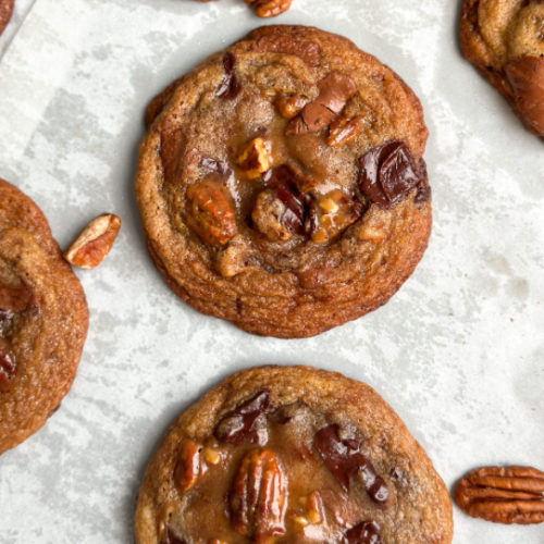 Caramel Pecan Chocolate Chip Cookie